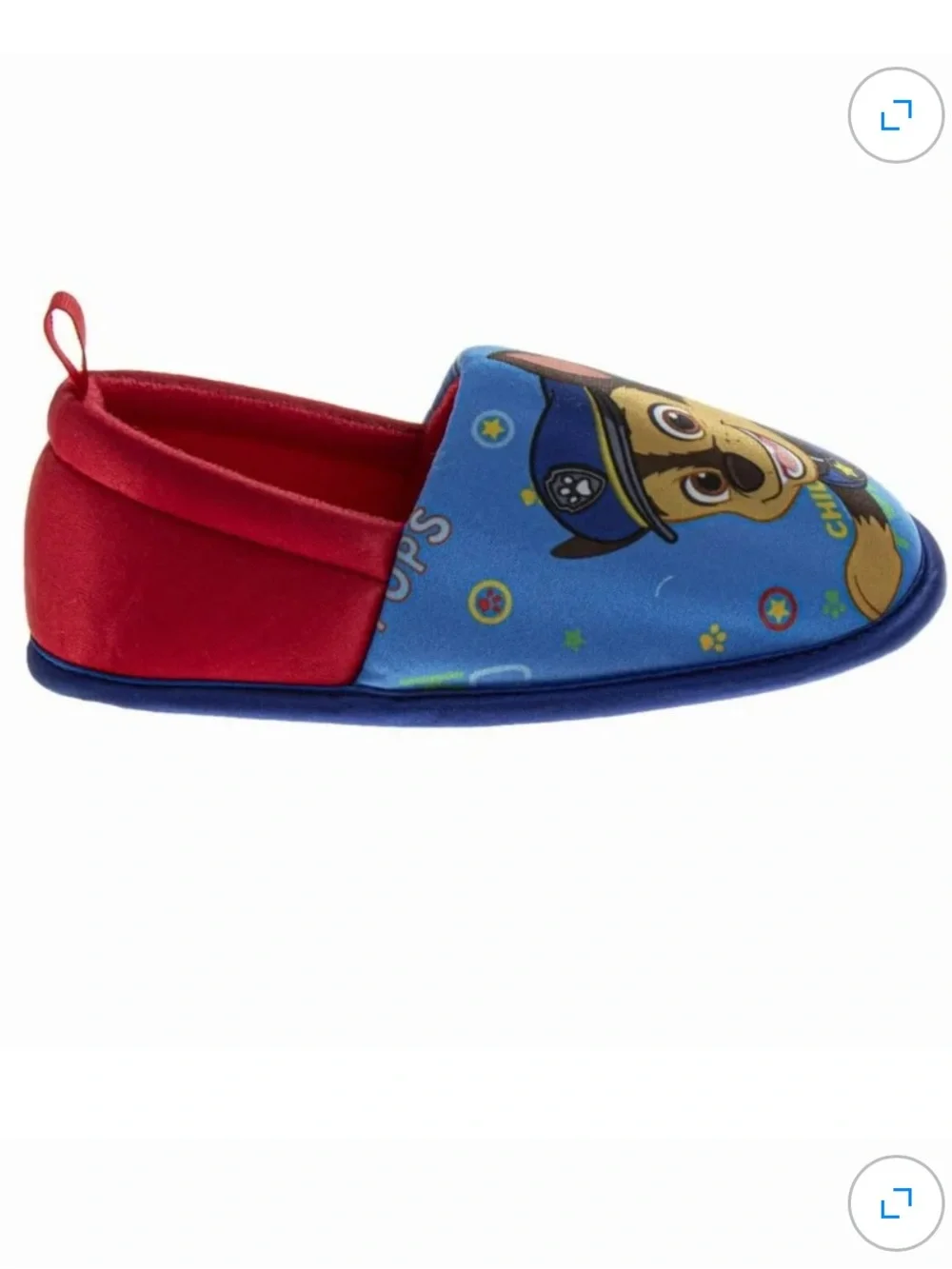 Paw Patrol Blue & Red Kids Slip-On Character Slippers